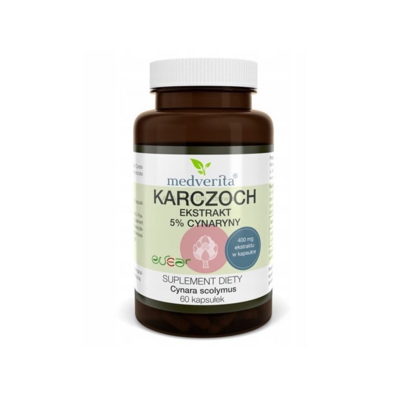 Medverita Karczoch ekstrakt 5% z cynaryny 120 kap