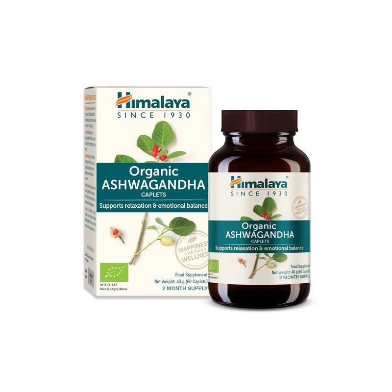Himalaya Organic Ashwagandha 60 Kaps.