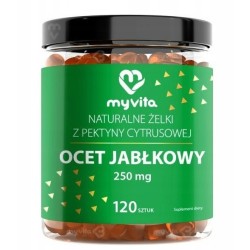 Myvita Żelki Naturalne Ocet Jabłkowy 60 szt