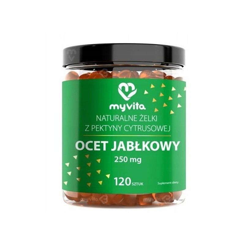 Myvita Żelki Naturalne Ocet Jabłkowy 60 szt