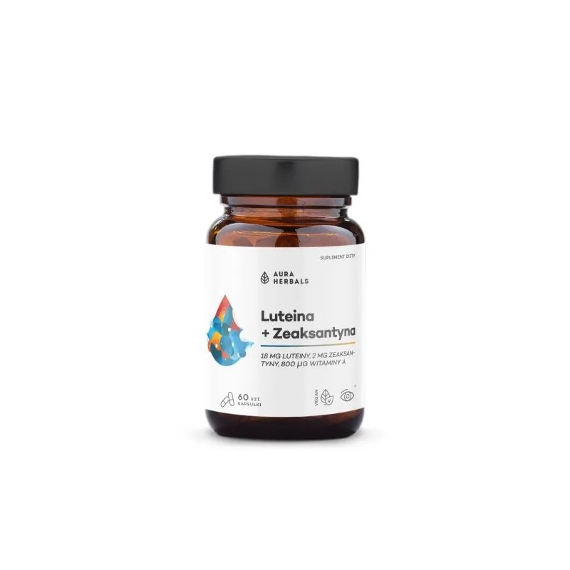 Aura Herbals Luteina Zeaksantyna Witamina A 60 kap