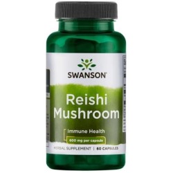 Swanson Reishi Mushroom 600 Mg 60 K