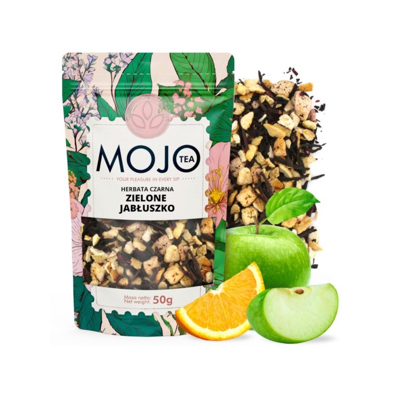 MOJO TEA Herbata czarna Zielone jabłuszko 50 g