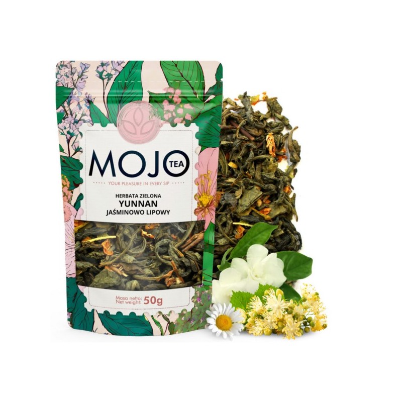 MOJO TEA Herbata zielona Yunnan jaśminowo lipowa