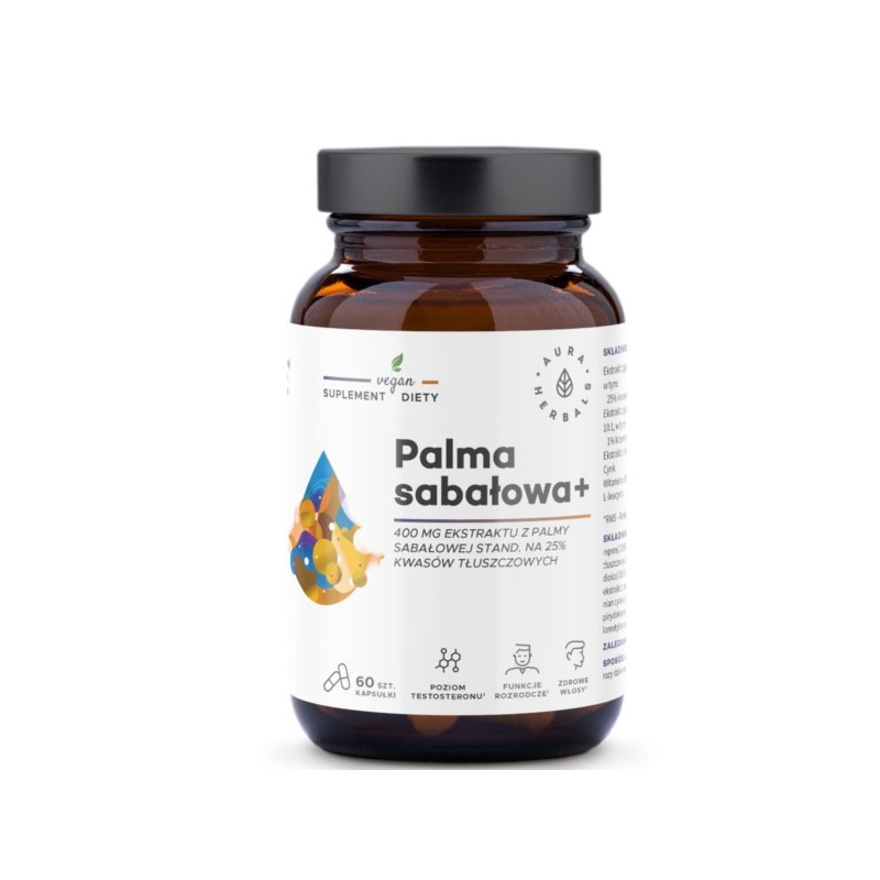 Aura Herbals Palma Sabałowa+ 60 k.