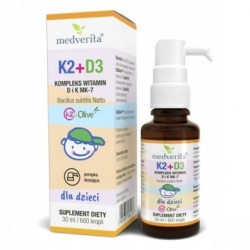 Medverita Witamina K2 + D3 dla dzieci 30 ml