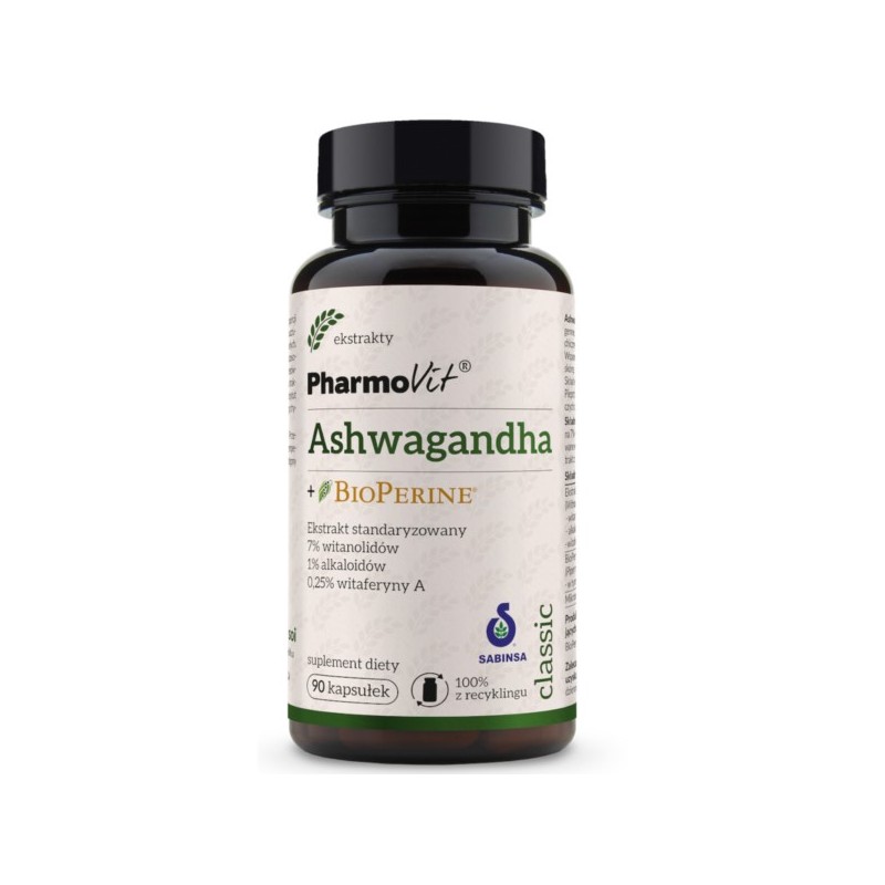 Pharmovit Ashwagandha + BioPerine 90 k