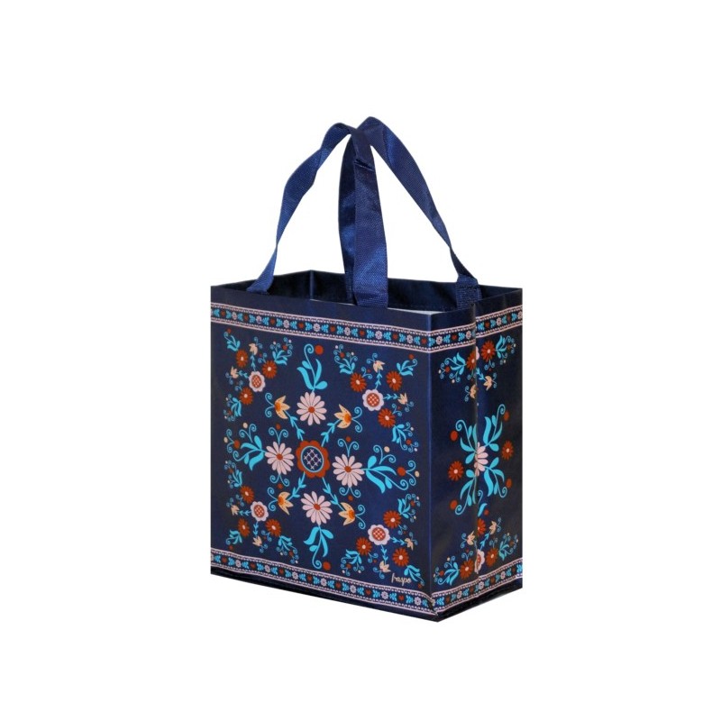 Torba Z Pp Mini Folklor Niebieski Motyw