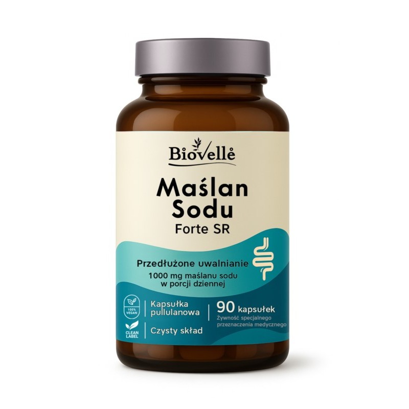 Biovelle Maślan Sodu Forte SR 1000 mg 90 kapsułek
