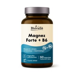 Biovelle Magnez Forte + B6 60 kapsułek